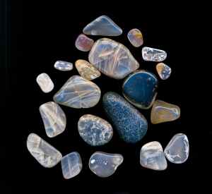 Agates after Polishing in Rock Tumbler