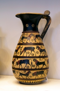 Greek Pitcher with Lions and Panthers